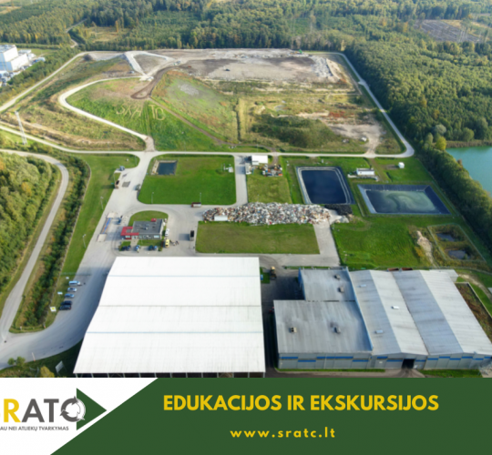 Šiaulių regiono nepavojingų atliekų sąvartyną aplankė būrys smalsių moksleivių